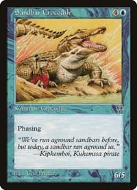 Sandbar Crocodile - Mirage - Magic: The Gathering card