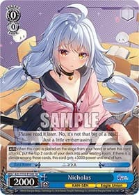 Nicholas (SR) - Azur Lane - Weiss Schwarz card