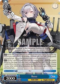 Reno - Azur Lane - Weiss Schwarz card