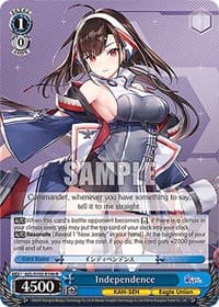 Independence - Azur Lane - Weiss Schwarz card