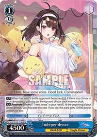 Independence (SR) - Azur Lane - Weiss Schwarz card