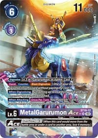 MetalGarurumon ACE (Alternate Art) - Starter Deck 16: Wolf of Friendship - Digimon Card Game card