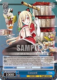Concord (SR) - Azur Lane - Weiss Schwarz card