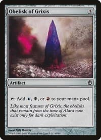 Obelisk of Grixis - Duel Decks: Ajani vs. Nicol Bolas - Magic: The Gathering card