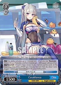 Casablanca (SR) - Azur Lane - Weiss Schwarz card