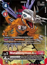 MetalGreymon ACE (English Exclusive Alternate Art) - Blast Ace - Digimon Card Game card