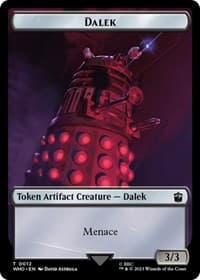 Dalek // Cyberman Double-Sided Token - Universes Beyond: Doctor Who - Magic: The Gathering card