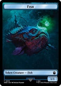 Fish // Food (0026) Double-Sided Token - Universes Beyond: Doctor Who - Magic: The Gathering card