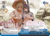 You Like This, Right? - Azur Lane - Weiss Schwarz card