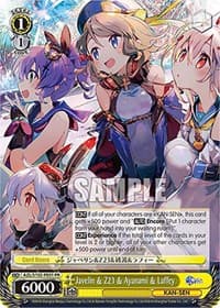 Javelin & Z23 & Ayanami & Laffey - Azur Lane - Weiss Schwarz card