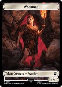 Warrior // Food (0027) Double-Sided Token - Universes Beyond: Doctor Who - Magic: The Gathering card
