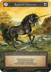 Autumn Unicorn (Foil) - Alpha - Sorcery: Contested Realm card