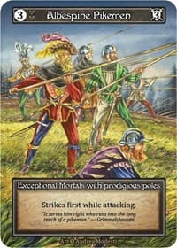 Albespine Pikemen (Foil) - Alpha - Sorcery: Contested Realm card