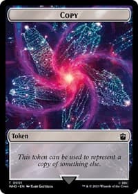 Copy // Alien Angel Double-Sided Token - Universes Beyond: Doctor Who - Magic: The Gathering card