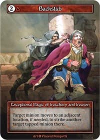 Backstab (Foil) - Alpha - Sorcery: Contested Realm card