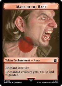 Mark of the Rani // Cyberman Double-Sided Token - Universes Beyond: Doctor Who - Magic: The Gathering card