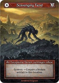 Scavenging Fiend (Foil) - Alpha - Sorcery: Contested Realm card