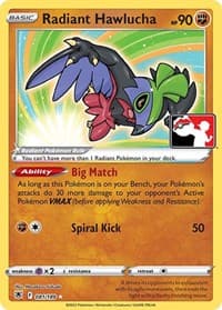 Radiant Hawlucha - Prize Pack Series Cards - Pokemon card