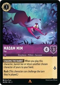 Madam Mim - Fox - Rise of the Floodborn - Disney Lorcana card