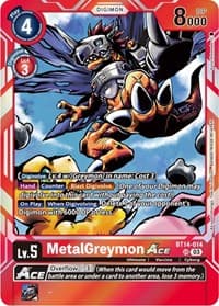 MetalGreymon ACE - Blast Ace - Digimon Card Game card