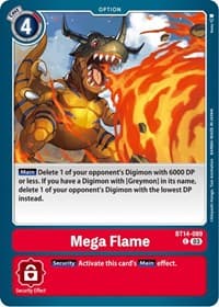 Mega Flame - Blast Ace - Digimon Card Game card