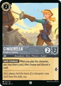 Cinderella - Knight in Training - Rise of the Floodborn - Disney Lorcana card