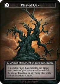 Blasted Oak (Foil) - Alpha - Sorcery: Contested Realm card
