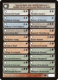 Checklist Card - Innistrad - Innistrad - Magic: The Gathering card