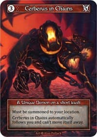 Cerberus in Chains (Foil) - Alpha - Sorcery: Contested Realm card