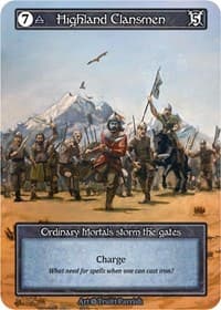 Highland Clansmen (Foil) - Alpha - Sorcery: Contested Realm card