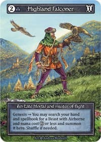 Highland Falconer (Foil) - Alpha - Sorcery: Contested Realm card