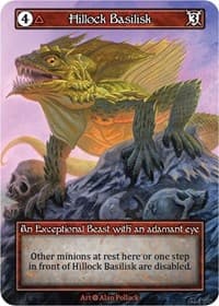 Hillock Basilisk (Foil) - Alpha - Sorcery: Contested Realm card