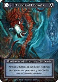 Hounds of Ondaros (Foil) - Alpha - Sorcery: Contested Realm card