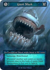 Giant Shark - Alpha - Sorcery: Contested Realm card