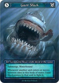 Giant Shark (Foil) - Alpha - Sorcery: Contested Realm card
