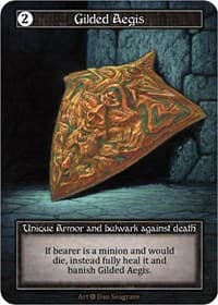 Gilded Aegis (Foil) - Alpha - Sorcery: Contested Realm card