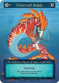 Coral-Reef Kelpie (Preconstructed Deck) - Alpha - Sorcery: Contested Realm card