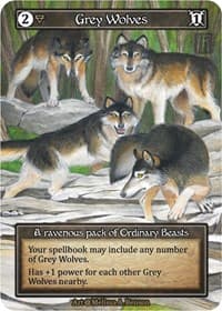Grey Wolves (Foil) - Alpha - Sorcery: Contested Realm card