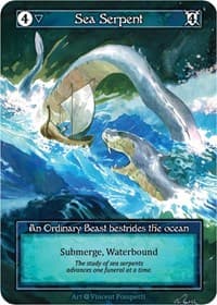 Sea Serpent (Foil) - Alpha - Sorcery: Contested Realm card