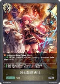 Beastcall Aria - Shadowverse: Evolve Promo Cards - Shadowverse: Evolve card