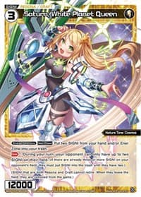 Saturn, White Planet Queen - Reunion Diva - WIXOSS card