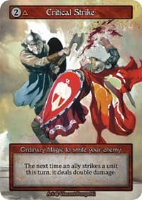 Critical Strike - Alpha - Sorcery: Contested Realm card