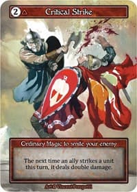 Critical Strike (Foil) - Alpha - Sorcery: Contested Realm card