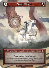 Sand Worm (Foil) - Alpha - Sorcery: Contested Realm card