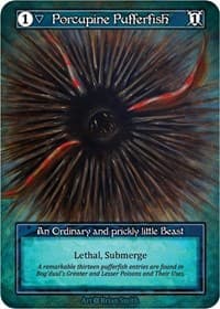 Porcupine Pufferfish (Foil) - Alpha - Sorcery: Contested Realm card