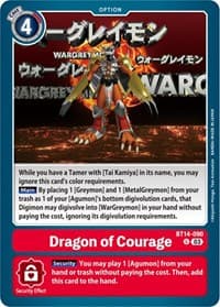 Dragon of Courage - Blast Ace - Digimon Card Game card