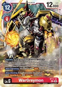 WarGreymon - Blast Ace - Digimon Card Game card