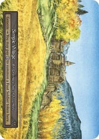 Simple Village - Alpha - Sorcery: Contested Realm card