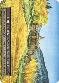 Simple Village (Foil) - Alpha - Sorcery: Contested Realm card