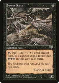 Sewer Rats - Mirage - Magic: The Gathering card